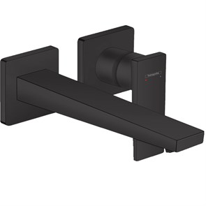 {{photo.Alt || photo.Description || 'Смеситель для раковины, однорычажный, излив 225 мм, СМ матовый черный 32526670 Metropol'}}