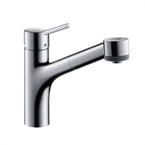 {{photo.Alt || photo.Description || 'Hansgrohe 32841000 Talis S Смеситель для кухни, однорычажный, с выдвижным душем, 1/2'}}