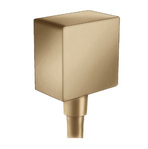 {{photo.Alt || photo.Description || 'Шланговое подсоединение Hansgrohe FixFit Square с клапаном обратного тока, шлифованная бронза (26455140)'}}