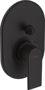 {{photo.Alt || photo.Description || 'Смеситель для ванны с душем Hansgrohe Vernis Shape, матовый чёрный (71458670)'}}