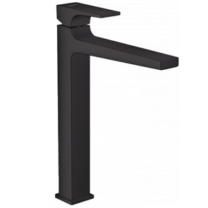 {{photo.Alt || photo.Description || 'Смеситель для раковины в форме таза 260, Metropol однорычажный, с рычаговой рукояткой, со сливным клапаном Push-Open, матовый черный 32512670'}}