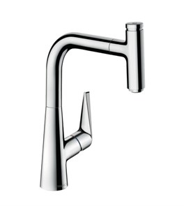 {{photo.Alt || photo.Description || 'Смеситель для кухни Hansgrohe Talis Select S, однорычажный, с выдвижным изливом, хром (72822000)'}}