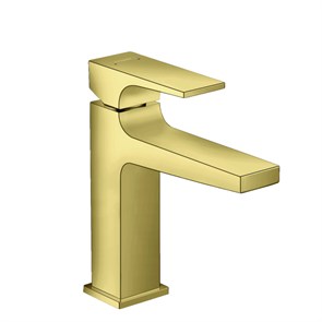 {{photo.Alt || photo.Description || 'Смеситель для раковины Metropol 110, однорычажный, с донным клапаном полированное золото 32507990'}}