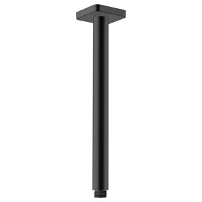 {{photo.Alt || photo.Description || 'Держатель верхнего душа Hansgrohe Vernis Shape потолочный, 300 мм, матовый черный (26407670)'}}