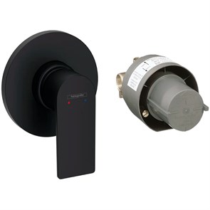 {{photo.Alt || photo.Description || 'Смеситель для душа Hansgrohe Rebris E керамический картридж, черный матовый (72658670)'}}