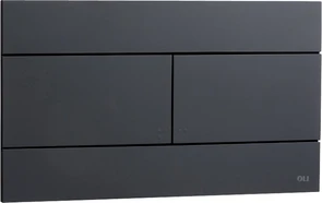 659056/886040 Панель механ. двойная SLIM, пластик, черный, матовая OLI CG23000886040