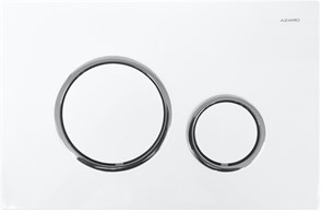 {{photo.Alt || photo.Description || 'Кнопка смыва Azario двойная, белый+хром (AZ-8200-0045)'}}