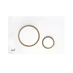 {{photo.Alt || photo.Description || 'Кнопка смыва Alcadrain, белый/золото (M775)'}}