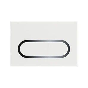 Кнопка инсталяционная Chrome белая X01455