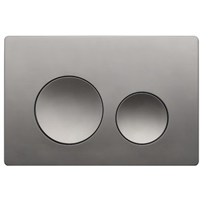 {{photo.Alt || photo.Description || 'Клавиша смыва AZARIO NEW двойная, круглые кнопки, пластик, оружейная сталь (AZ-003.08)'}}