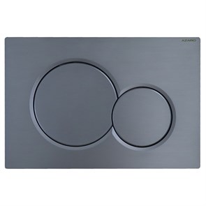 {{photo.Alt || photo.Description || 'Клавиша смыва AZARIO NEW двойная, круглые кнопки, пластик, оружейная сталь матовый (AZ-010.08)'}}