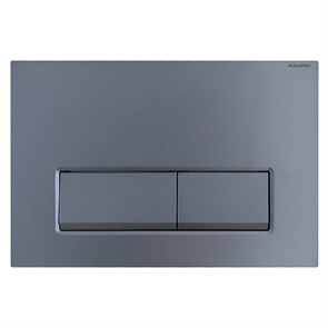 {{photo.Alt || photo.Description || 'Клавиша смыва AZARIO NEW двойная, прямоугольные кнопки, пластик, оружейная сталь матовый (AZ-015.08)'}}