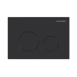 {{photo.Alt || photo.Description || 'Кнопка смыва AZARIO механическая, двойной смыв, круглые кнопки, чёрный матовый (AZ-ИУ00012)'}}