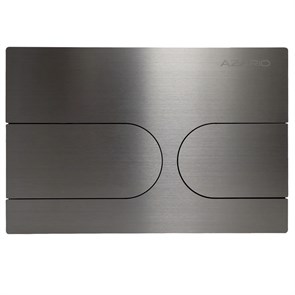 {{photo.Alt || photo.Description || 'Кнопка смыва AZARIO NEW-TS механическая, двойной смыв, овальные кнопки, нержавеющая сталь 304, серый матовый (AZ-SS-001-BR)'}}