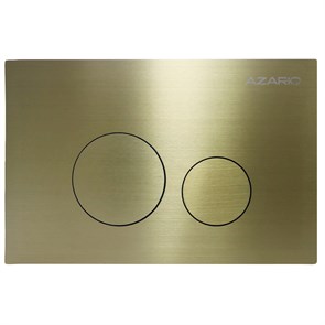 {{photo.Alt || photo.Description || 'Кнопка смыва AZARIO NEW-TS механическая, двойной смыв, круглые кнопки, нержавеющая сталь 304, золото матовое (AZ-SS-002-G)'}}