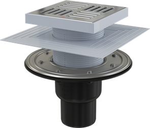 {{photo.Alt || photo.Description || 'APV4444 Сливной трап 150 × 150/50/75, подводка – прямая, решетка – нержав. сталь, фланец –нержав.'}}