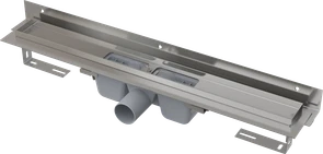 {{photo.Alt || photo.Description || 'APZ4-550 Flexible Водоотводящий желоб с порогами для перфорированной решетки и регулируемым воротником к стене'}}