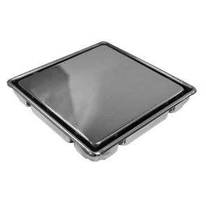 {{photo.Alt || photo.Description || 'LIBRA 150x150 мм прямой сток, решетка из нержавеющей стали под плитку, гидрозатвор сухой'}}