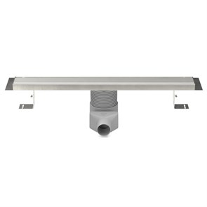 Водоотводящий желоб AZARIO из нерж.стали с решеткой Klasik 650 мм и регулируемым поворотным гидрозатвором AZ-CH N 650 K