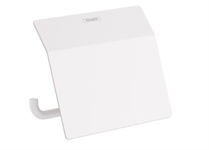 {{photo.Alt || photo.Description || 'Держатель туалетной бумаги с крышкой Hansgrohe AddStoris матовый белый (41753700)'}}