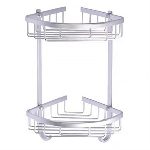 {{photo.Alt || photo.Description || 'Полка угловая Azario двухэтажная, матовый хром (AZ-814-2)'}}