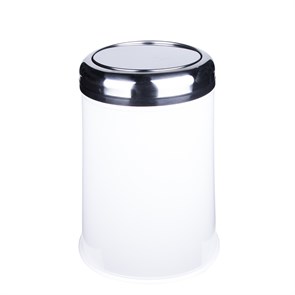 Мусорное ведро Loranto 5 л., с мягким закрыванием, белый/хром (4501.2028Y.430.05) 4501.2028S.430.05