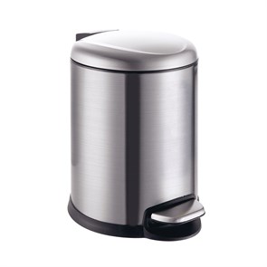 {{photo.Alt || photo.Description || 'Мусорное ведро Azario 5 л., с плавным закрыванием, с педалью, матовый хром (AZ-301N-5L)'}}