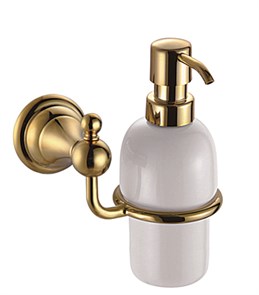 {{photo.Alt || photo.Description || 'ELVIA Дозатор жидкого мыла керамический подвесной, золото'}}