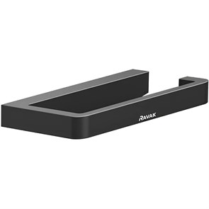 {{photo.Alt || photo.Description || 'Держатель туалетной бумаги Ravak 10° черный матовый (X07P565)'}}