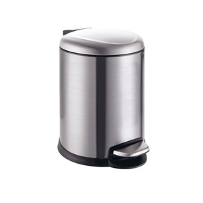 {{photo.Alt || photo.Description || 'AZ-301N-3L Мусорное ведро с плавным закрыванием, с педалью 3 л., матовый хром'}}