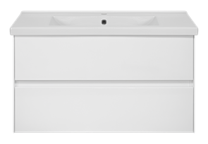 {{photo.Alt || photo.Description || 'Тумба под раковину Misty Твист 100 подвесная (белая)'}}