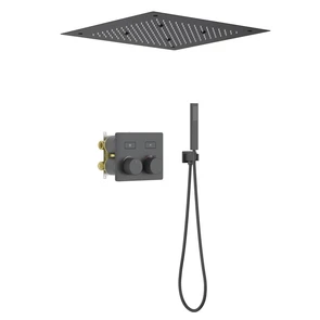 Душевая система встроенная с термостатом Timo Petruma черный (SX-5209/03SM) SX-5209/03SM