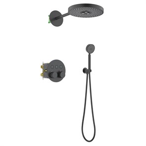 Душевая система встроенная с термостатом Timo Saona черный (SX-2308/03SM) SX-2308/03SM