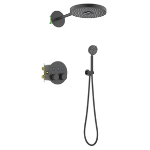 Душевая система встроенная с термостатом Timo Saona черный (SX-2308/03SM) SX-2308/03SM