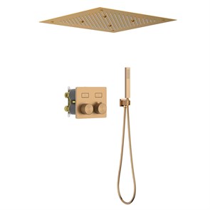 Душевая система встроенная с термостатом Timo Petruma розовое золото (SX-5209/19SM) SX-5209/19SM