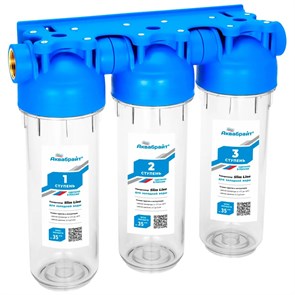 {{photo.Alt || photo.Description || 'Фильтр для воды АКВАБРАЙТ магистральный, 3/4 &quot;, 3-х ступенчатый, прозрачные корпуса, Slim Line 10, в комплекте кронштейн и ключ (АБФ-3 3/4)'}}