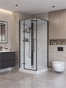 {{photo.Alt || photo.Description || 'Душевая кабина BelBagno UNO-CAB-A-1-90-C-NERO-Bi-TOP-L, левая'}}