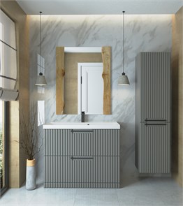 {{photo.Alt || photo.Description || 'Тумба  с раковиной раковины Bella 100 для ванной комнаты, напольная'}}