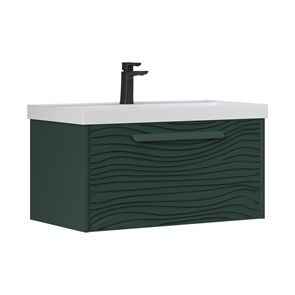 {{photo.Alt || photo.Description || 'Тумба под раковину EQUIL Gleam 80, подвесная, 1 ящ., зеленый камень/дуб вотан (под раковину 78857-80) (tpGLEAM80.1Y-34)'}}