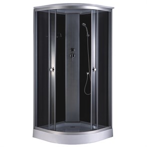 {{photo.Alt || photo.Description || 'Душевая кабина Loranto 880х880х2150 черное заднее стекло, поддон 14 см, тонированное стекло 4 мм, профиль хром матовый (CS-881EA13TM/B-90)'}}