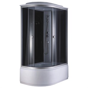 {{photo.Alt || photo.Description || 'Душевая кабина Loranto 1200х800х2150 правосторонняя, черное заднее стекло, поддон 40 см, тонированное стекло 4 мм, профиль хром матовый (CS-887EATM/B-120)'}}