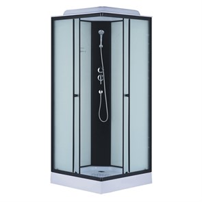 {{photo.Alt || photo.Description || 'Душевая кабина Loranto 880х880х2150 белое заднее стекло, поддон 14 см, матовое стекло 4 мм, профиль черный (CS-992EBTM/W-90)'}}