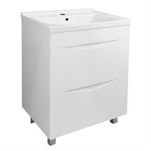 {{photo.Alt || photo.Description || 'Комплект Тумба Loranto Santorini 60 610х460х810 напольная, с раковиной MONTE Neo 60, Белый Глянец (CS00105567)'}}