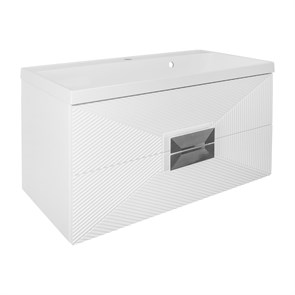 {{photo.Alt || photo.Description || 'Комплект Azario ZENA Тумба 80/2 800х450х585 подвесная, с раковиной CLASSIK 80, белый глянец, ручка хром (CS00097031)'}}