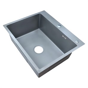 {{photo.Alt || photo.Description || 'Кухонная мойка AZARIO NICOLE 600х500х220 нержавеющая сталь, в комплекте сифон, диспенсер, коландер, серая соты (AZG6050H)'}}