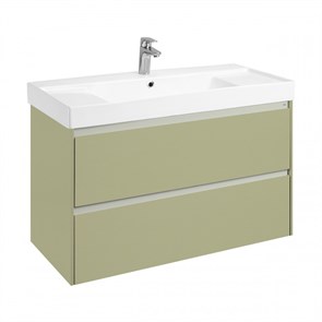 {{photo.Alt || photo.Description || 'Комплект: Тумба под раковину Roca Ona Olive 1000 подвесная, 2 ящика + раковина ONA 100х46, оливковый матовый (Z.RU93.1.045.9)'}}