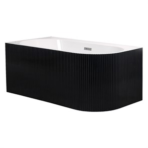 {{photo.Alt || photo.Description || 'Ванна акриловая Azario LAGO BLANCO BLACK 1700х750х580 пристенная, левосторонняя, в комплекте с сифоном и металлической рамой, белый глянец/черный матовый (AZ-6724-1CLB 17075)'}}