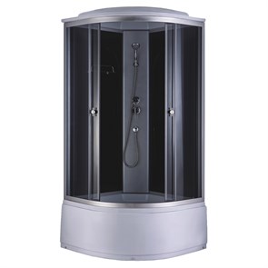 {{photo.Alt || photo.Description || 'Душевая кабина Loranto 880х880х2150 черное заднее стекло, поддон 40 см, тонированное стекло 4 мм, профиль хром матовый (CS-888EATM/B-90)'}}