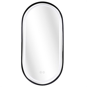 {{photo.Alt || photo.Description || 'Зеркало Azario Блейк 500х1000, овальное, с подсветкой и диммером, 3 режима, сенсорный выключатель, с подогревом, черный матовый (АZ-LED011125)'}}