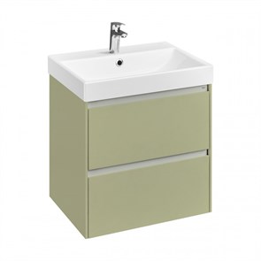 {{photo.Alt || photo.Description || 'Комплект: Тумба под раковину Roca Ona Olive 600 подвесная, 2 ящика + раковина ONA 60х46, оливковый матовый (Z.RU93.1.045.5)'}}